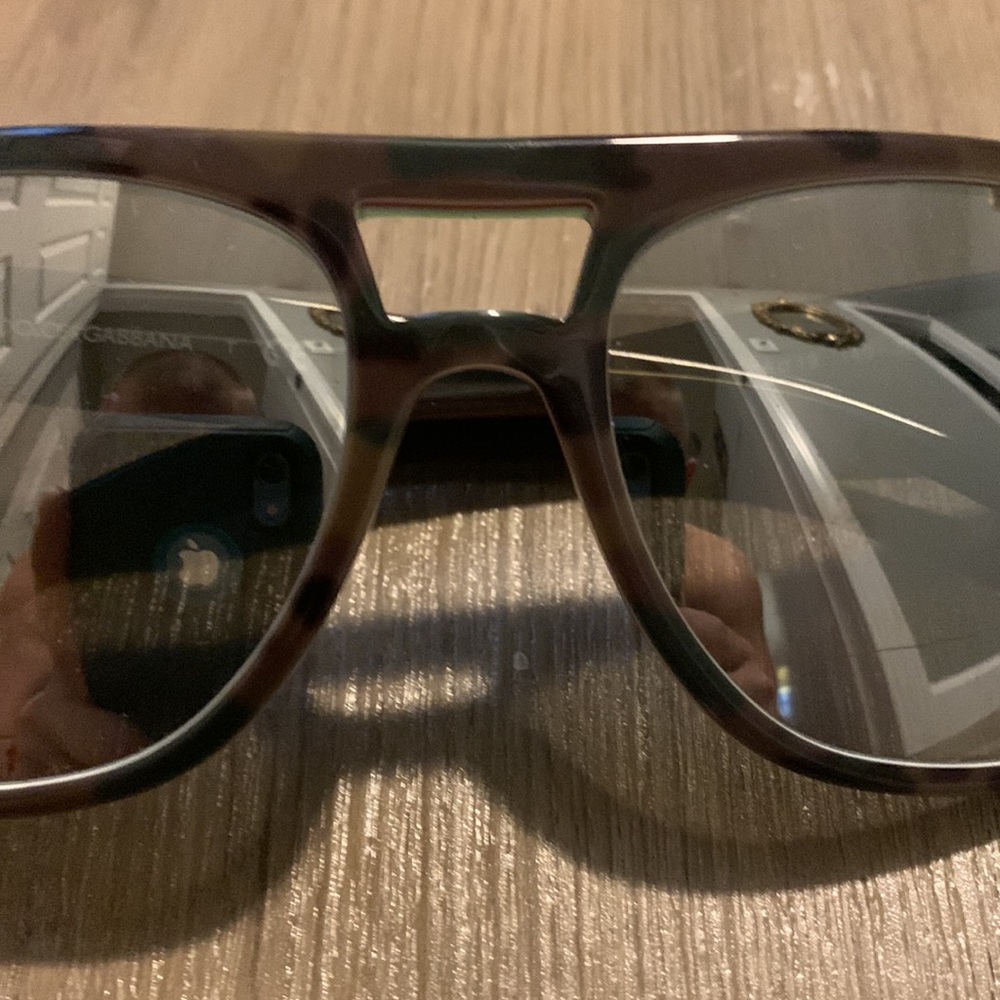 Dolce & Gabbana green camouflage aviator sunglasses - Picture 8 of 12